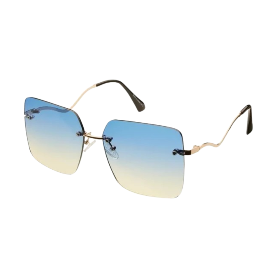 Nouvelle Vague Gold Frame with Green Lens Sunglasses