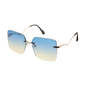 Nouvelle Vague Gold Frame with Green Lens Sunglasses