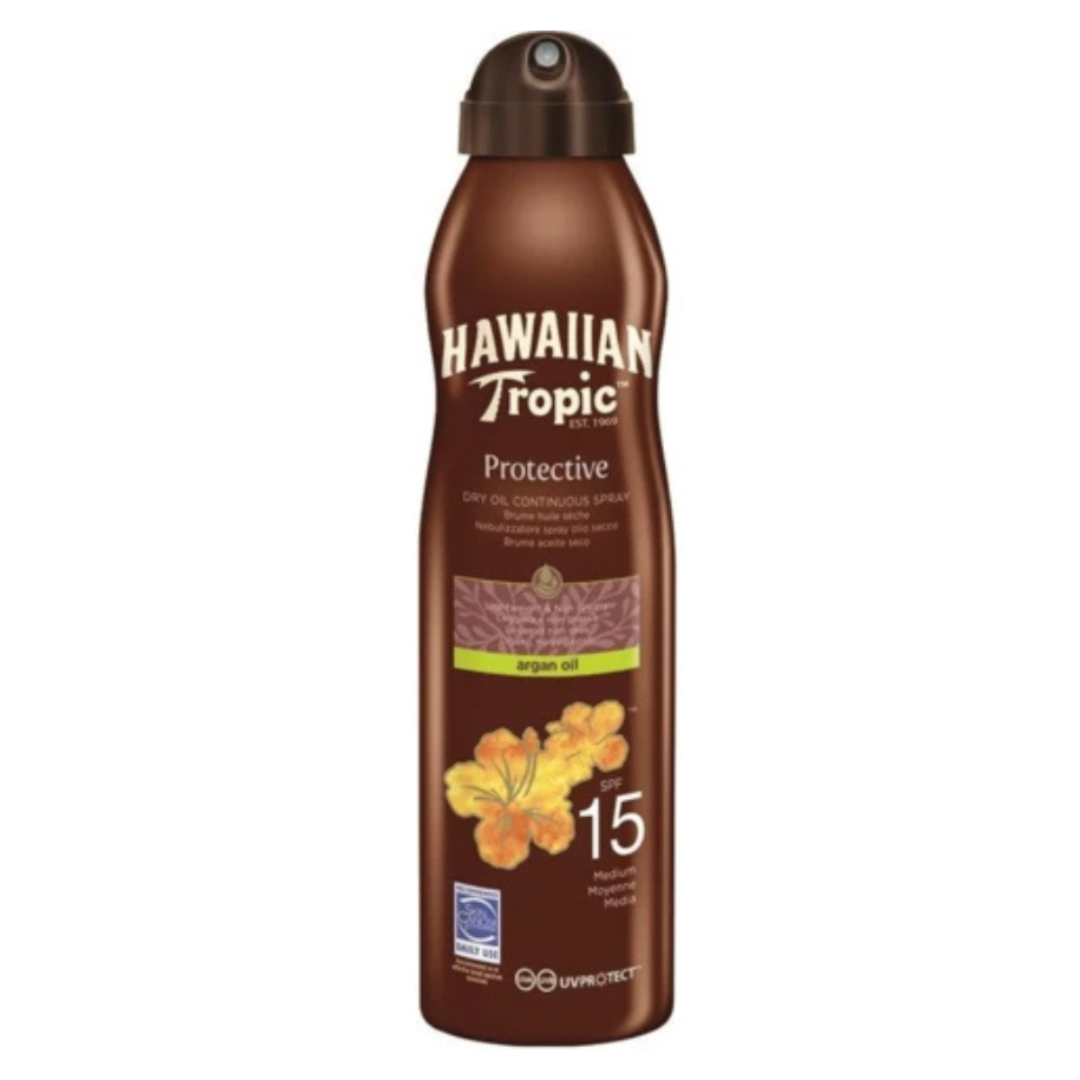 Hawaiian Tropic Dry Argan Oil SPF 15 Spray