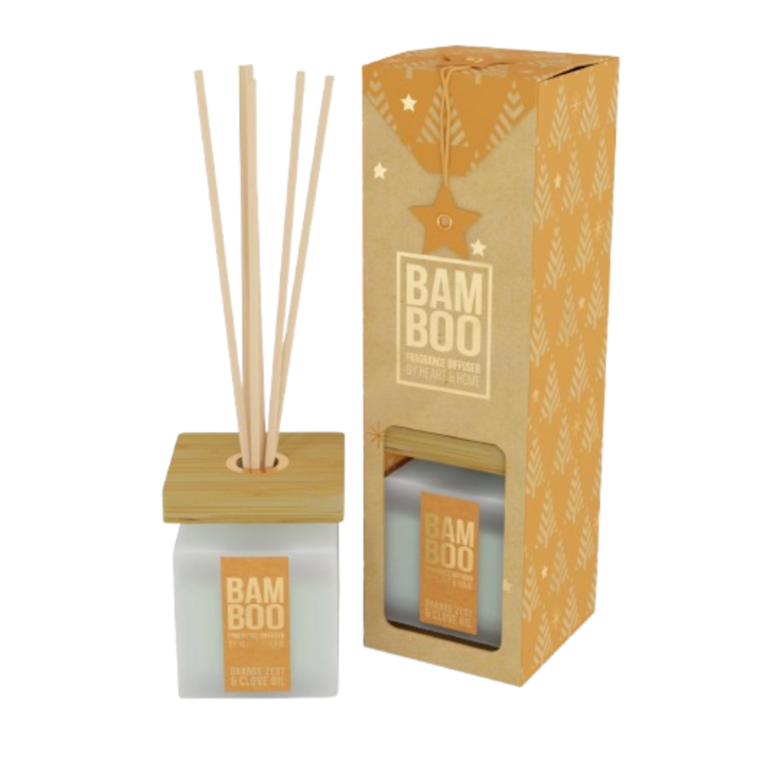 Bamboo Diffuser Orange Zest & Clove Oil