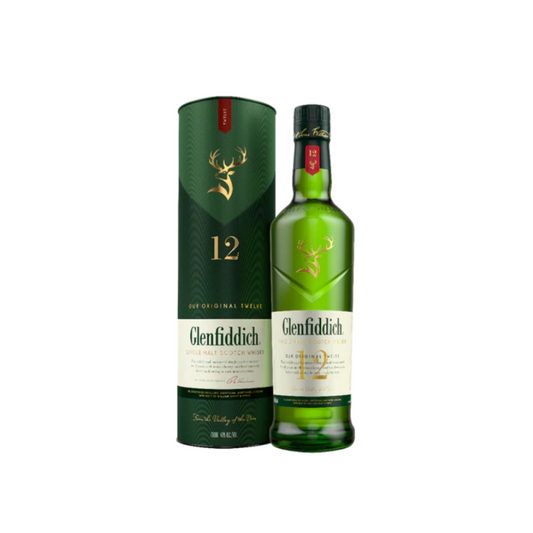Glenfiddich Single Malt Scotch Whiskey 12 yrs.
