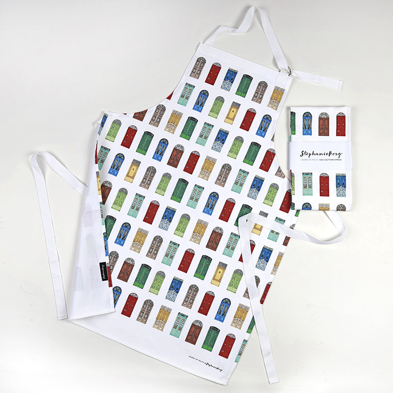 Doors Of Malta 100% Cotton Apron