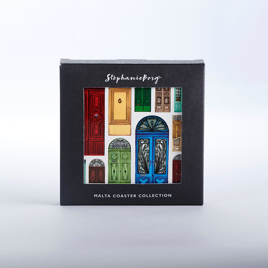 Maltese Door Coaster Set, X 4