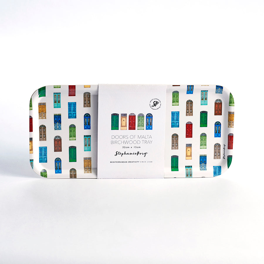 Doors Of Malta Birchwood Tray