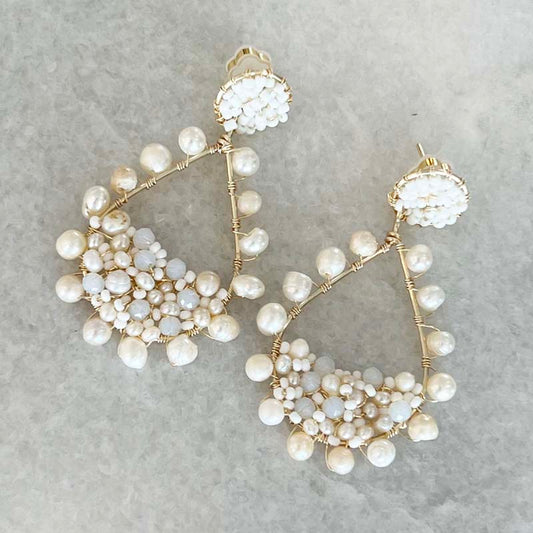 Handmade Pearl Earrings