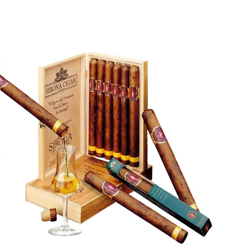 Sibona Grappa Cigars with Alcohol Inside