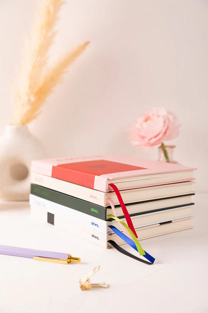 Black Bow Hard Cover A5 Notebook