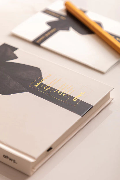 Black Bow Hard Cover A5 Notebook