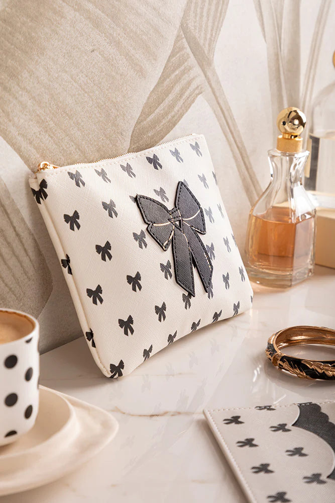 Black Bow Pouch