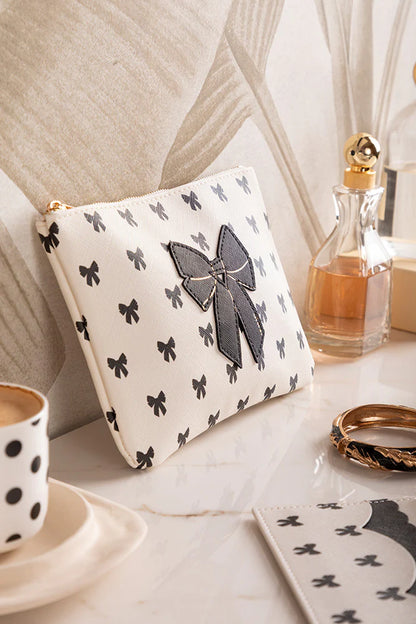 Black Bow Pouch