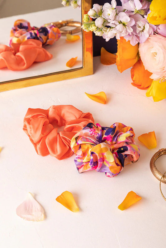 Flower Garden Duo Scrunchies