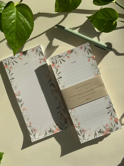 Dainty Floral To Do List