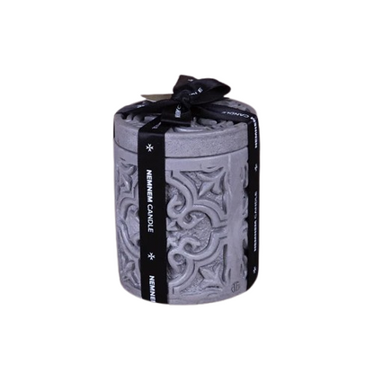 Small Cylinder Maltese Tile Grey