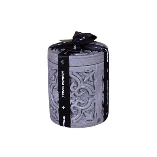 Small Cylinder Maltese Tile Grey