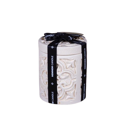 Small Cylinder Maltese Tile Beige