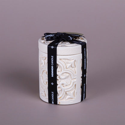 Small Cylinder Maltese Tile Beige