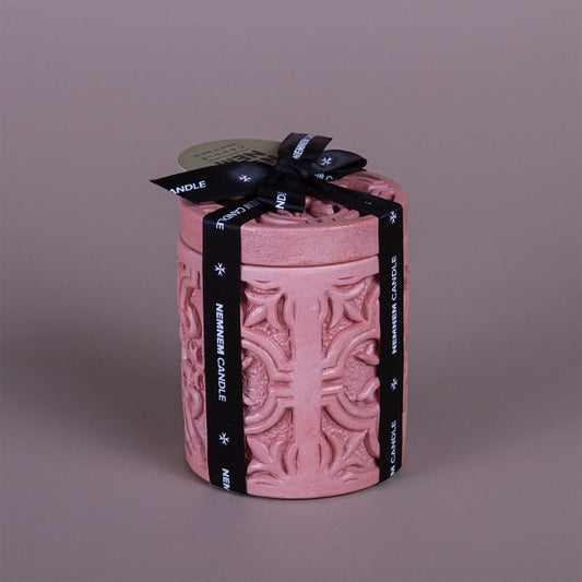 Small Cylinder Maltese Tile Pink