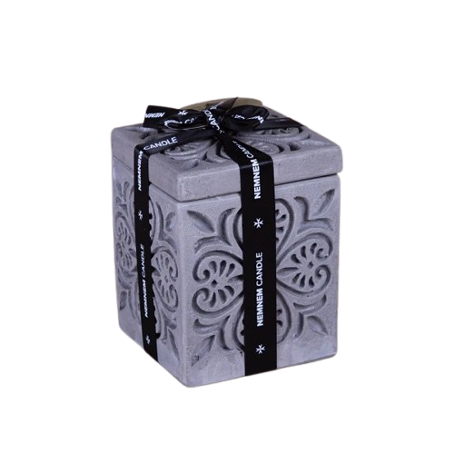 Small Cube Maltese Heart Grey
