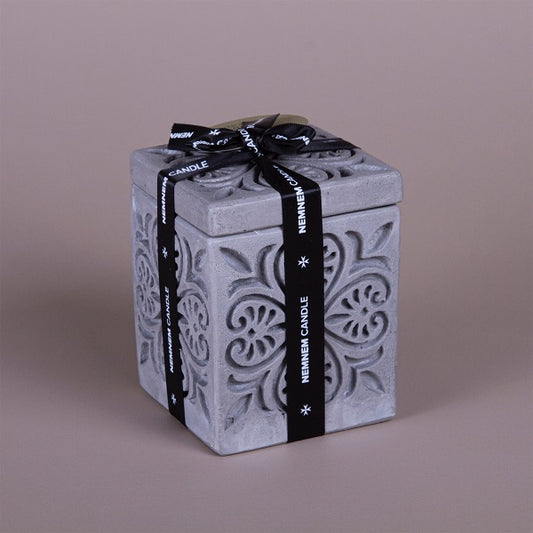 Small Cube Maltese Heart Grey