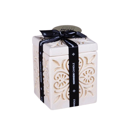 Small Cube Maltese Heart Beige