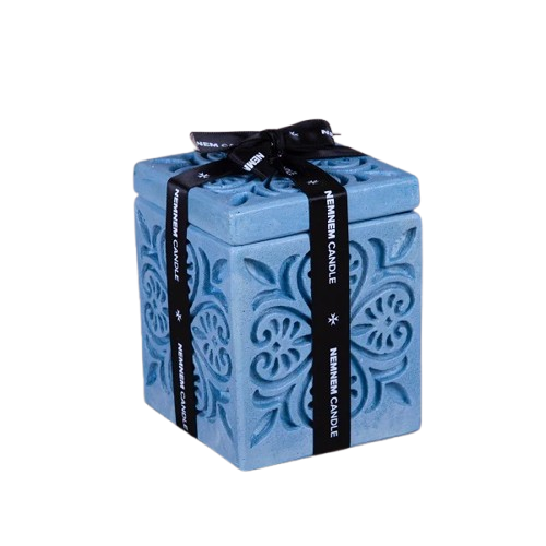 Small Cube Maltese Heart Blue