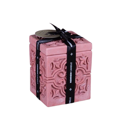 Small Cube Maltese Tile Pink