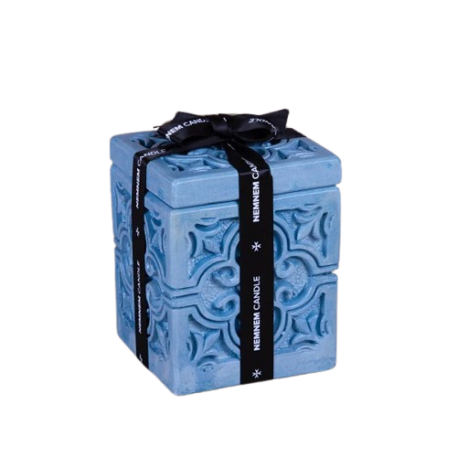 Small Cube Maltese Tile Blue