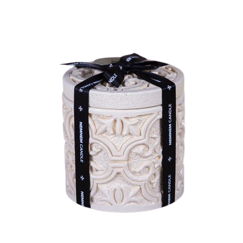 Large Cylinder Maltese Tile Beige