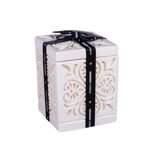 Large Cube Maltese Heart Beige