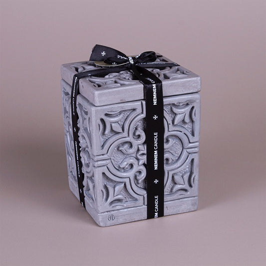 Large Cube Maltese Tile Grey