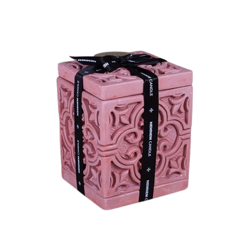 Large Cube Maltese Tile Pink