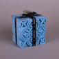 Large Square Jar Full Maltese Tile Blue
