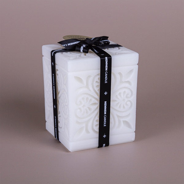 Candle Nova Cube Large Maltese Heart