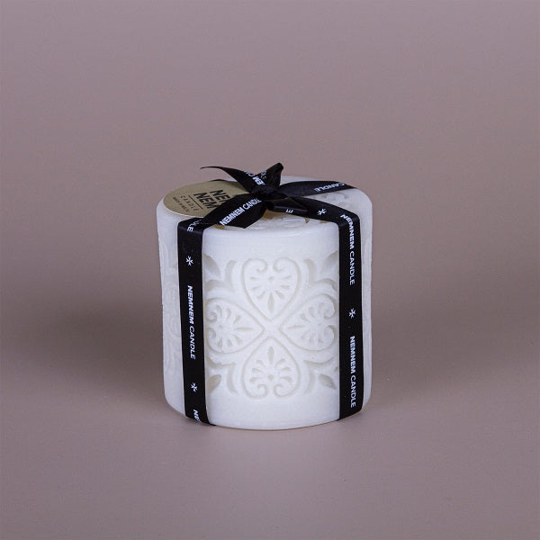 Candle Nova Cylinder Large Maltese Heart