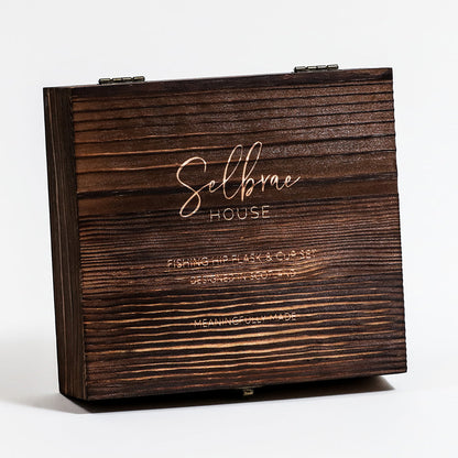 Fishing Hip Flask & Cup Set