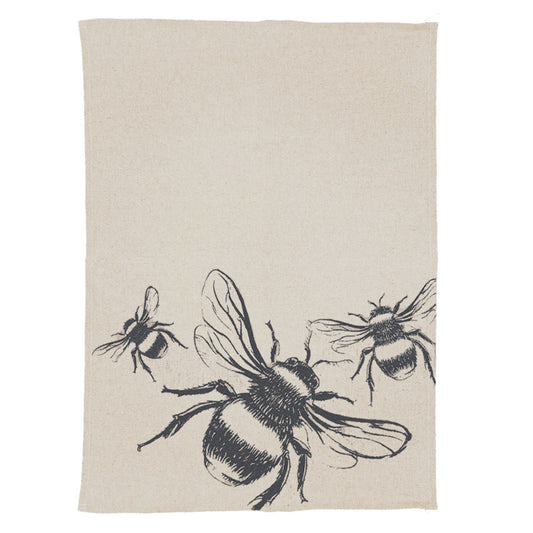 Bee Linen Tea Towel