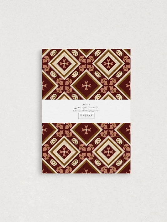 Maduma A5 Ruled Journal Maltese Cross