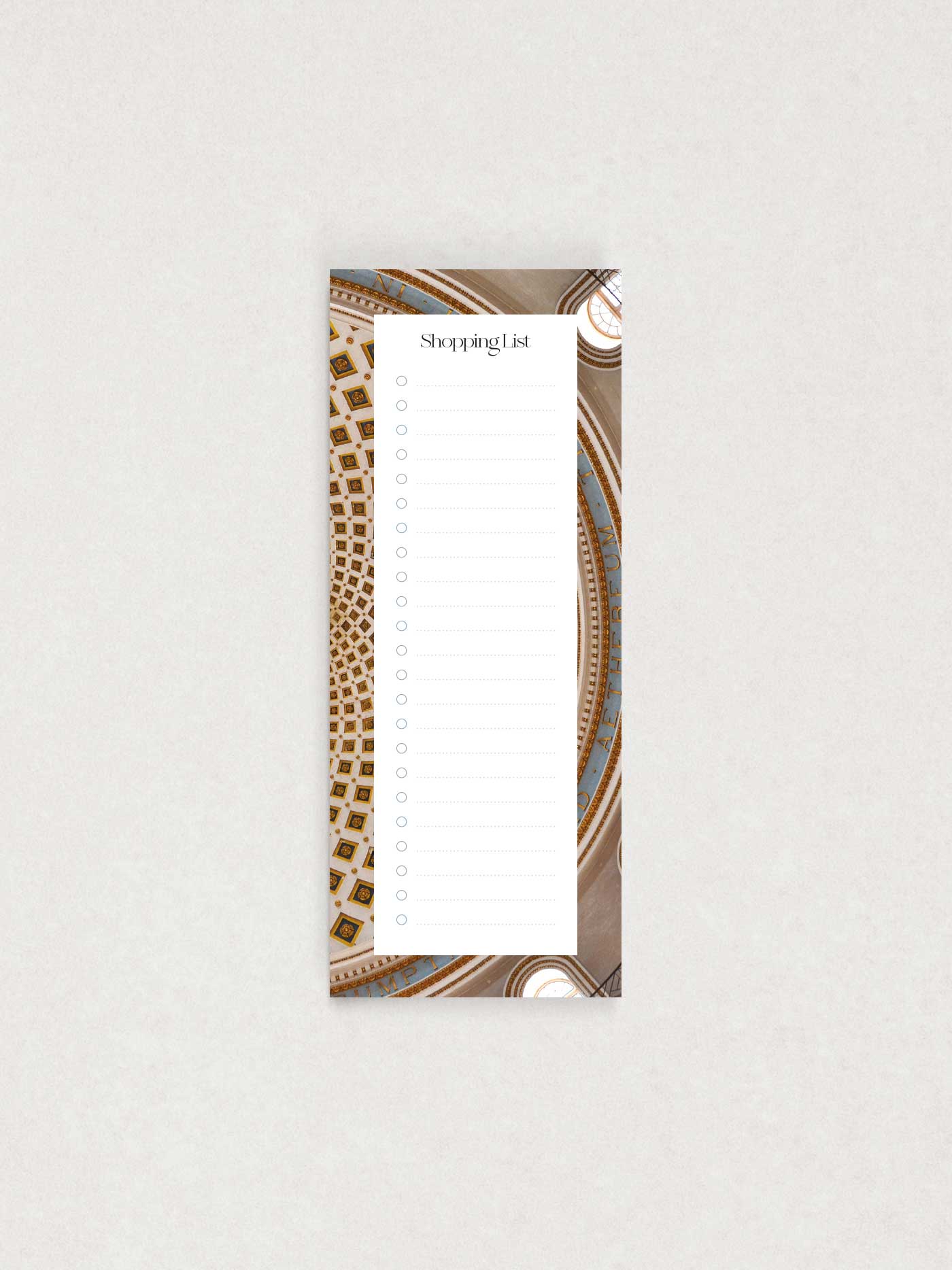 Maduma Shopping List Mosta Dome
