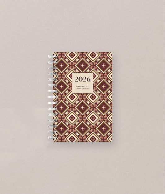 Maduma 2026 Spiral Diary Maltese Cross