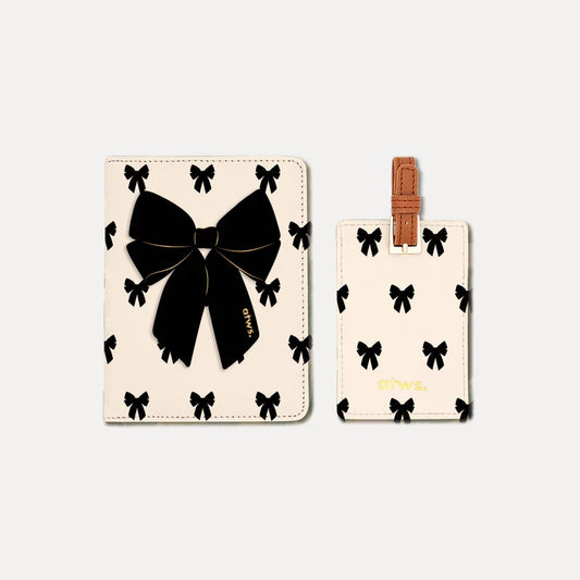 Black Bow Travel Set