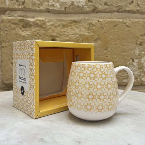 POp Bone China Mug Beach Yellow