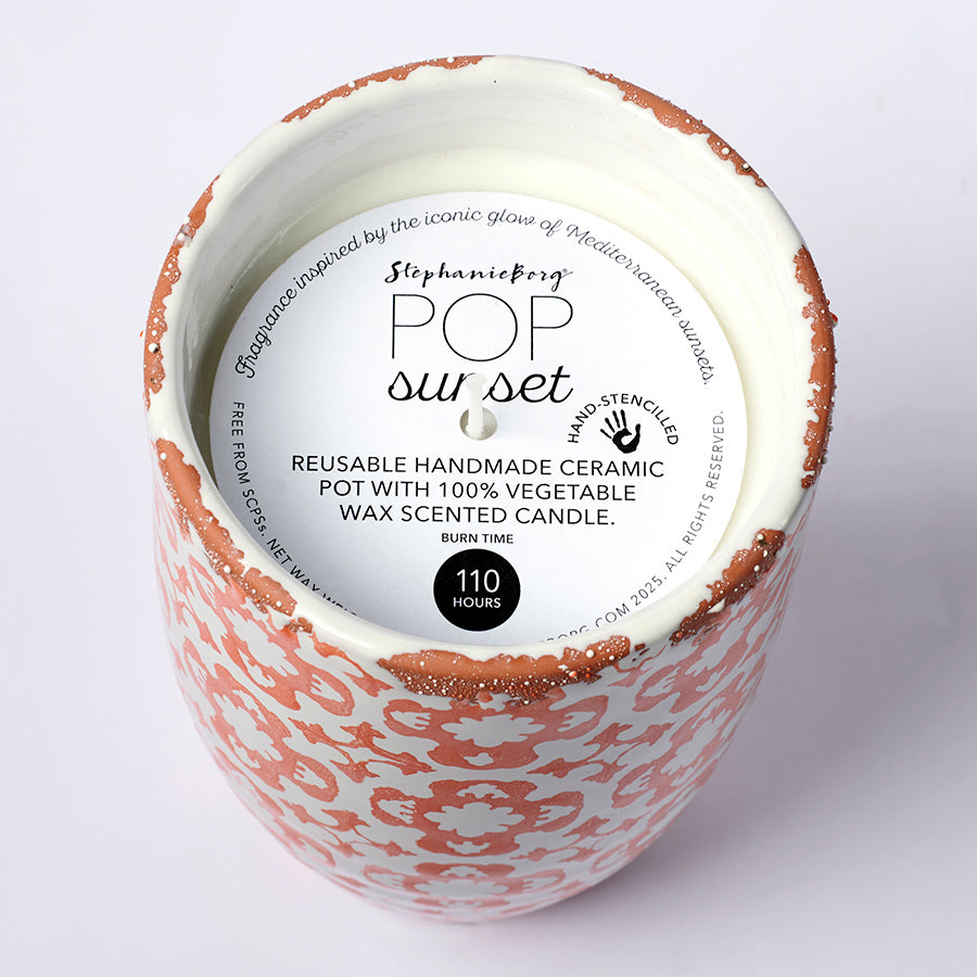 Pop Candle Pot Large Sunset