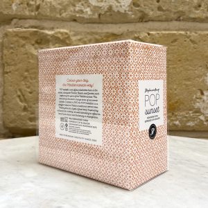 Pop Bone Esspresso Cup And Saucer Sunset Orange