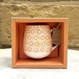 Pop Bone China Mug Sunset Orange