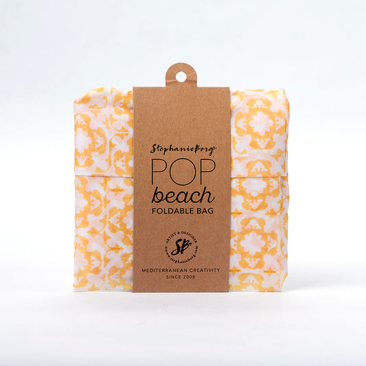 Foldable Bag Beach Yellow