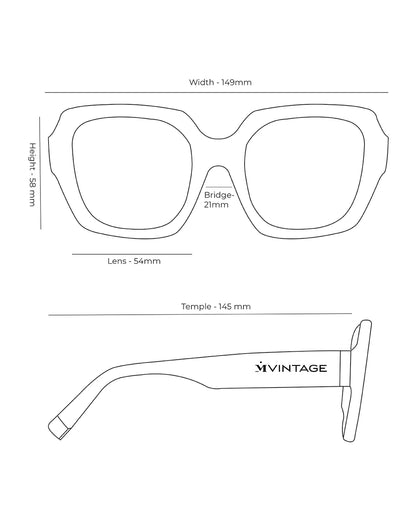 Pinto Power Black Sunglasses