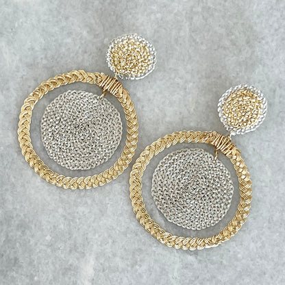 Silver & Gold Filigree Earrings