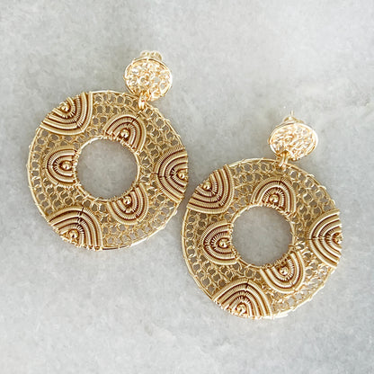 Chic Gold Handmade Earrings