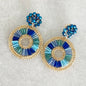 Vibrant Blue Artisan Earrings