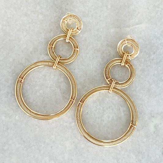 Handmade Gold Hoop Earrings